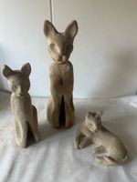 Katzenfiguren-Set, Keramik, 3-teilig, Herbstdeko