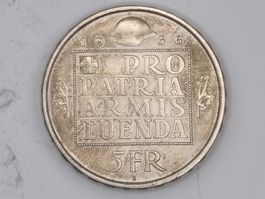 5 FR 1936 Gedenkmünze Silber