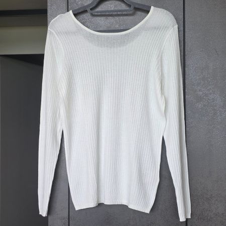 🐸 NILE PULLOVER XL RIPPSTRICK WEISS NEU