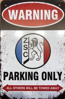 ZSC Lions Parking altes Logo Blechschild Hallenstadion EN