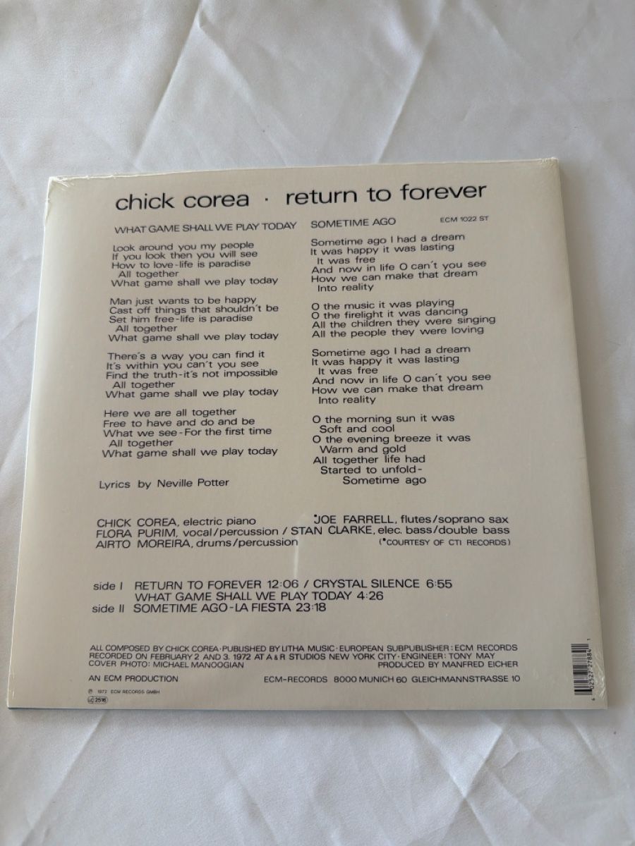 Dischi in vinile: Chick Corea - Return to Forever - ECM 1022 ST - neu und OVP – Nuovo e nell'imballaggio originale da Schaffhausen venduto da Sonne25 5
