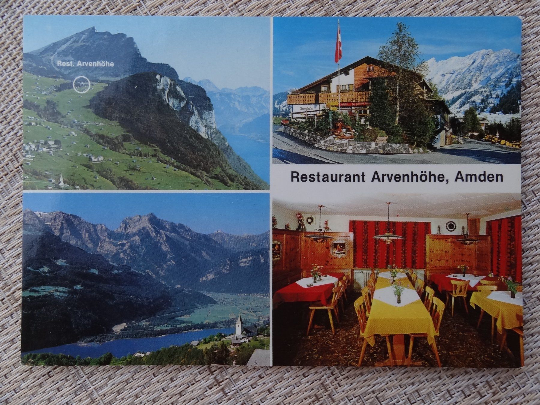 Cartoline postali: Amden - Restaurant Arvenhöhe - – Usato da St Léonard venduto da Riglin