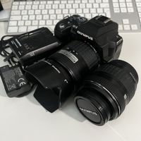 Olympus E-500 Spiegelreflexkamera mit 2 objektiven