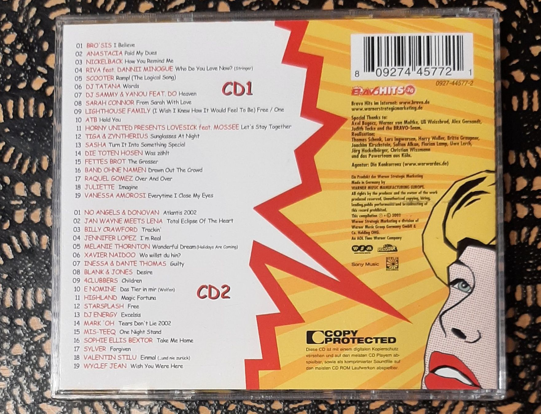 CD: Bravo Hits 36, Doppel CD, 2002, Hit Compilation, Sampler – Usato da Amriswil venduto da Celini3 1