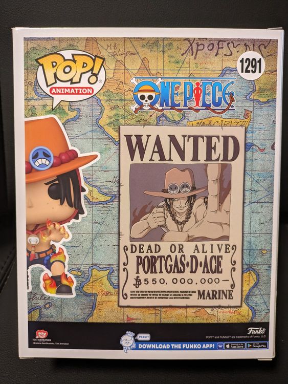 Funko Pop! One Piece - Wanted Poster Ace #1291 (Neu und ...