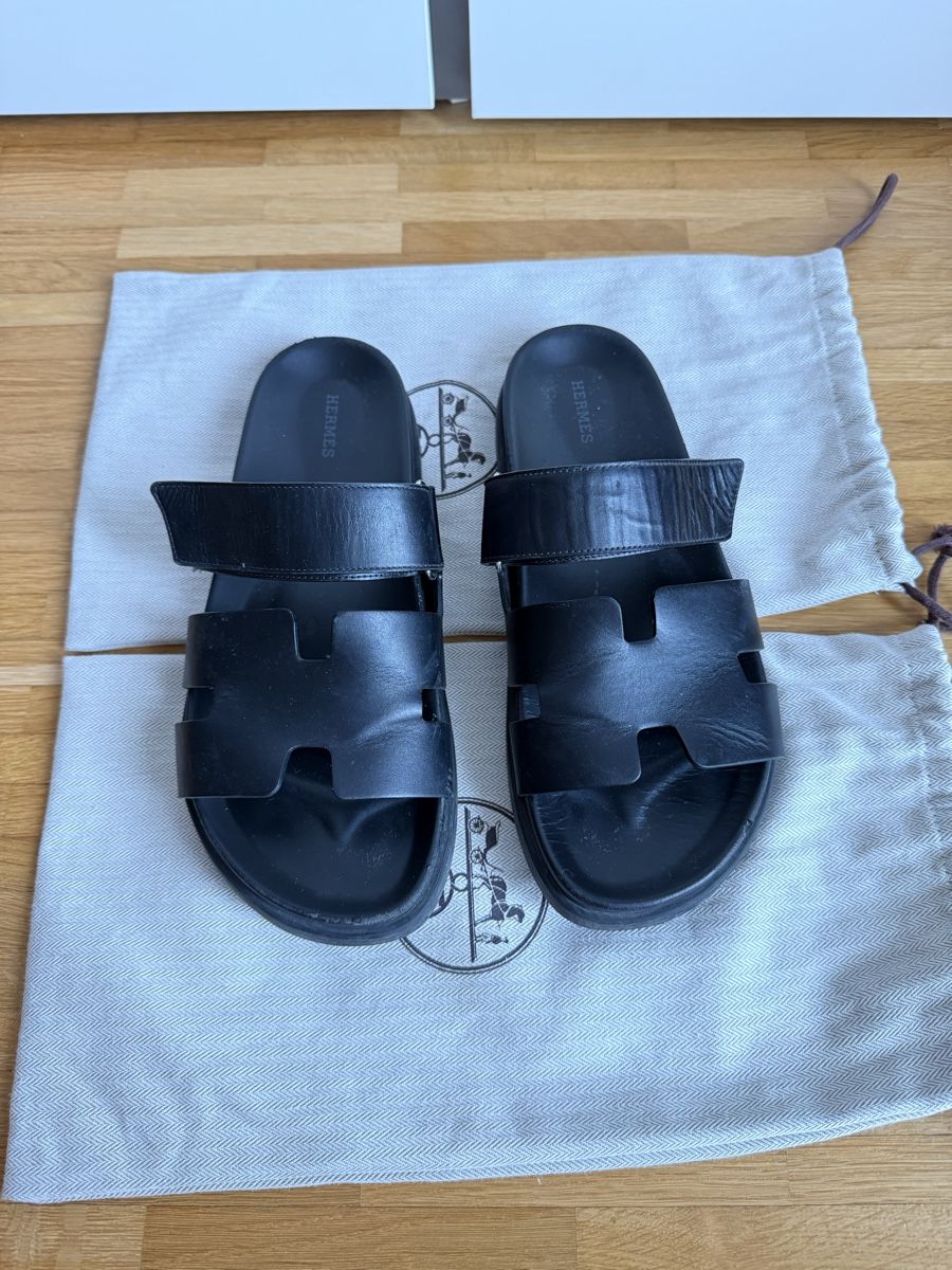 Hermès Scarpe da uomo: Hermes Chypre Black 42 – Usato da Genève venduto da luc_5q8p