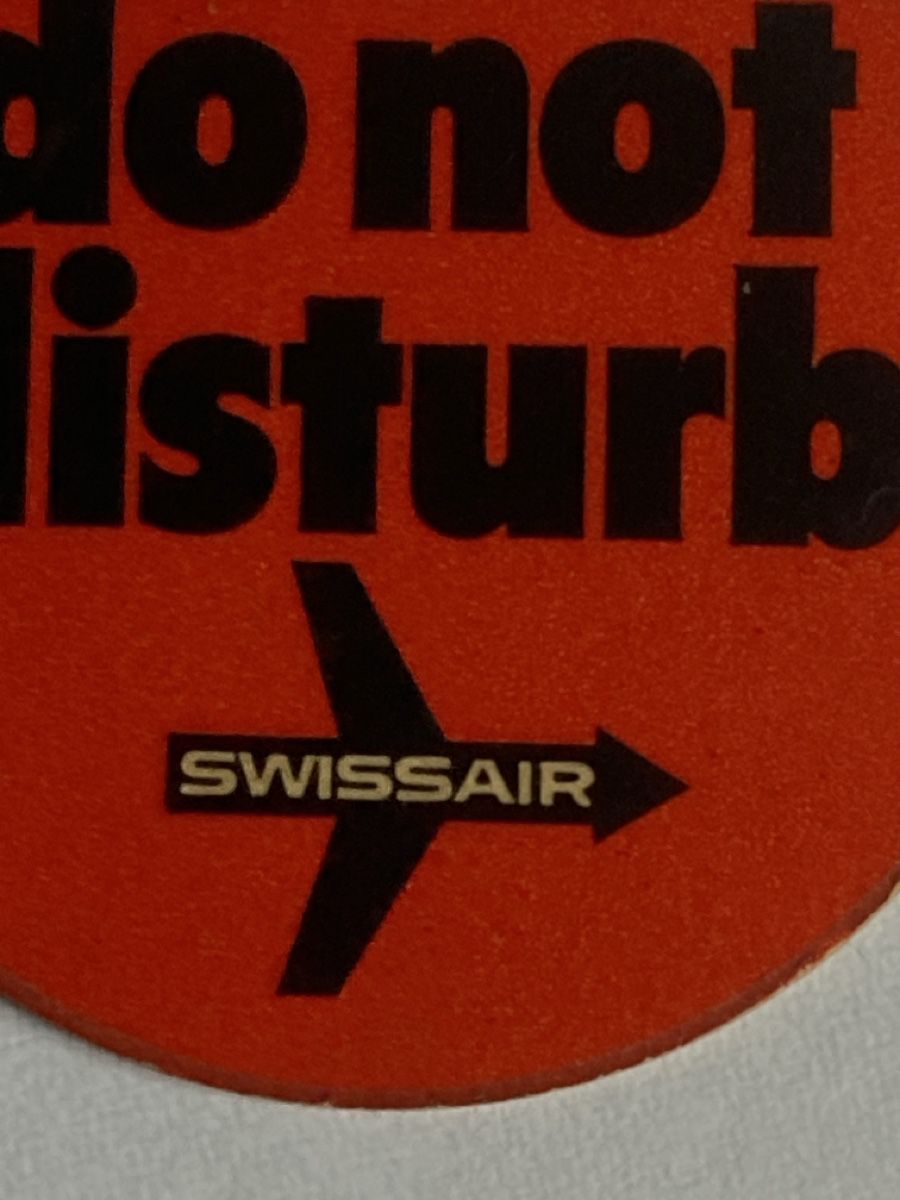 Spille & Fermagli: Do not disturb, Swissair – Usato da Lodano venduto da mabianco 2