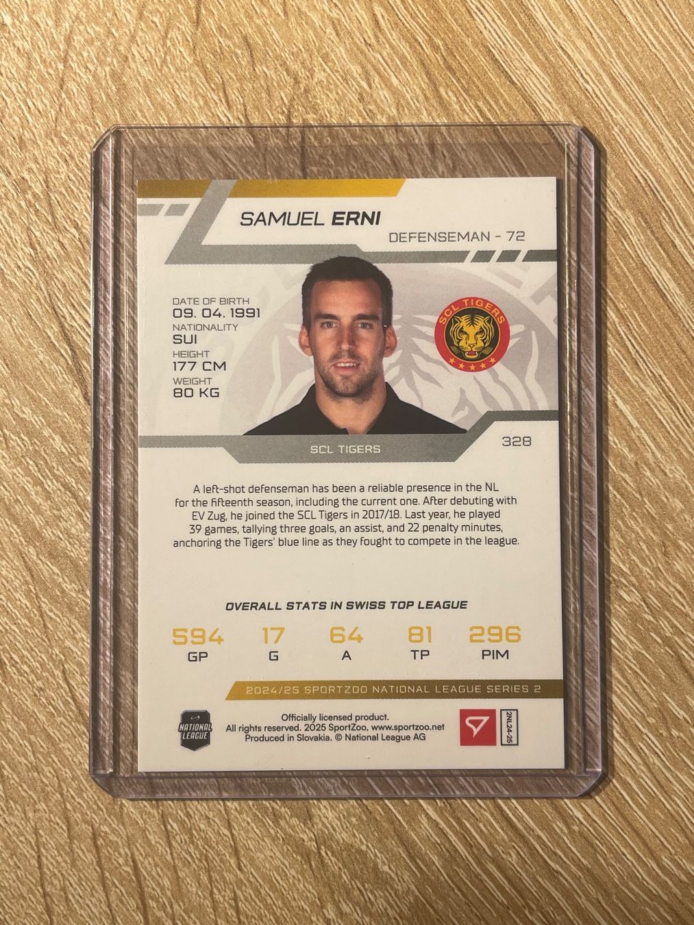 Sportzoo Sammelbilder & Trading cards: Samuel Erni SCL Tigers 09/10 – Gebraucht aus Thun von Suomitiger 1