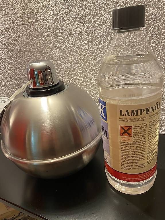 Lampen: 4 Edelstahl Öl Lampen  – Gebraucht aus Gempenach von Mittelpudel 1