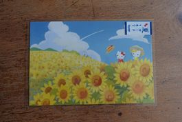 Sanrio Japan Hello Kitty Sunflower Sonnenblume - Postkarte
