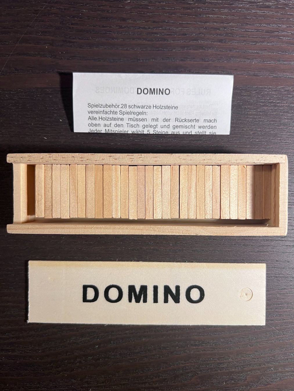 Giochi: Domino Spiel Neu – Nuovo e nell'imballaggio originale da Zürich venduto da F84 4