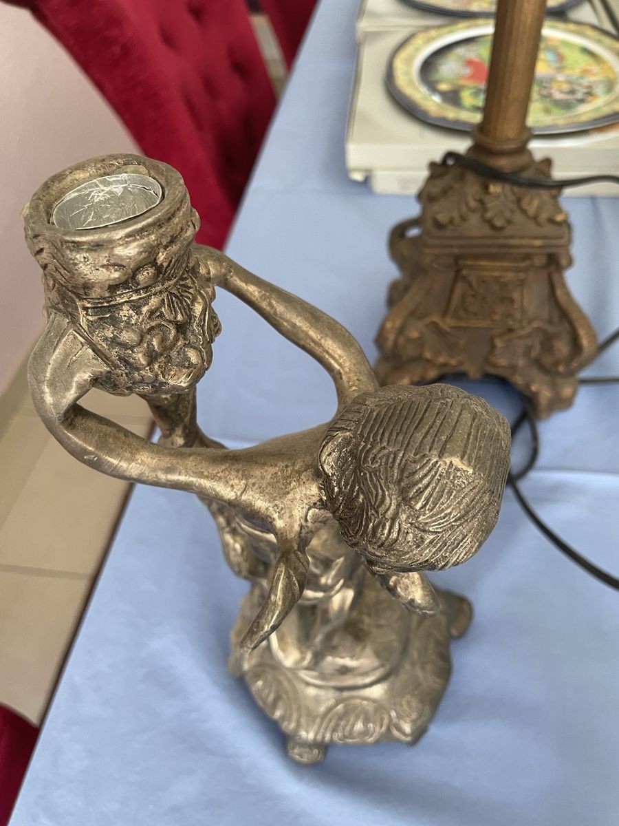 Lampade: Guss Kerzenständer, Lampe,  – Usato da JEGENSTORF venduto da pem_qs2l 1