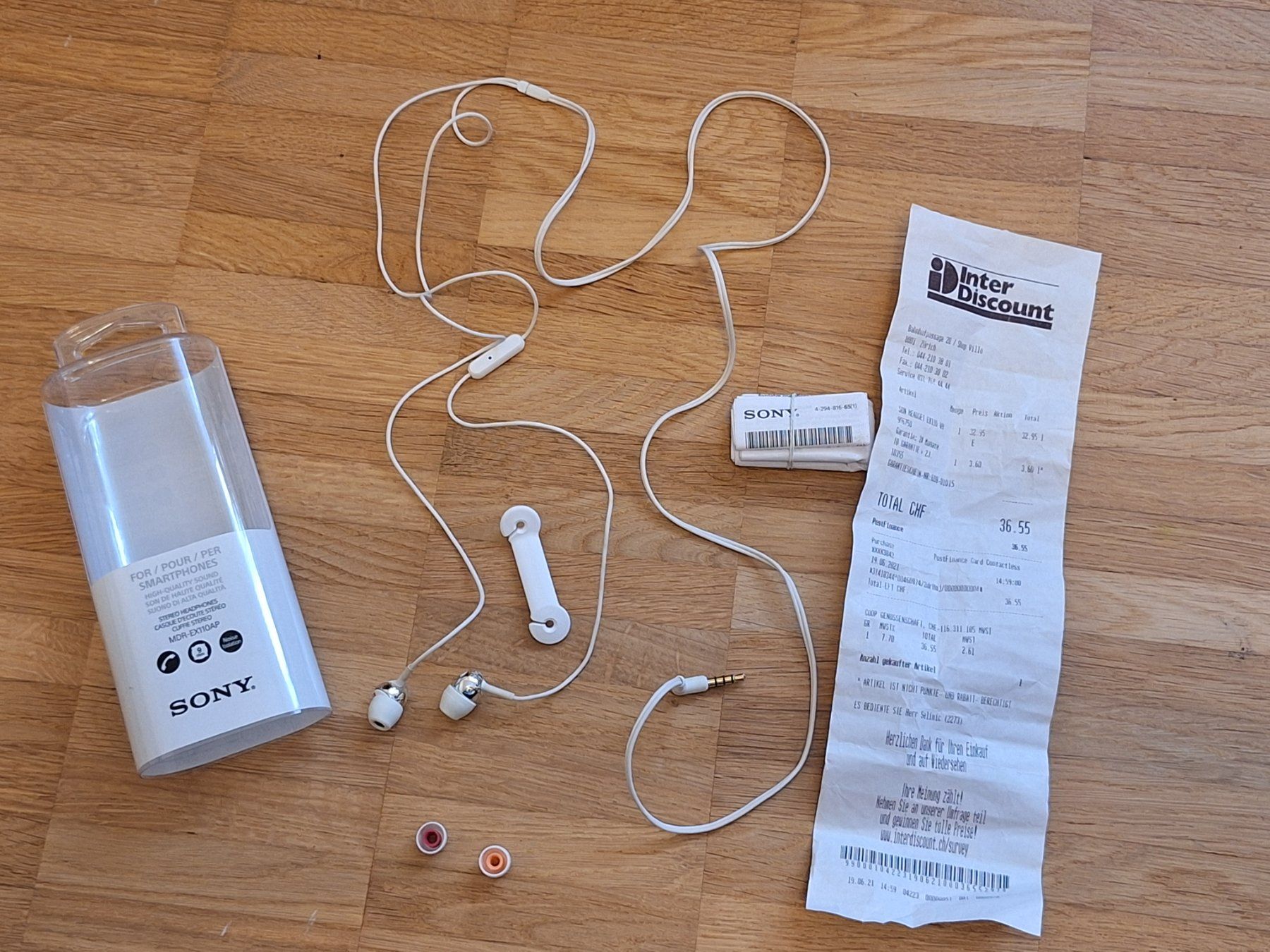 Sony Cuffie: Kopfhörer Sony mdr ex110ap – Usato da Zürich venduto da LuciusMalfoy