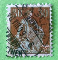  Nr.110 Sitzende Helvetia mit Schwert GESTEMPELT  