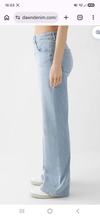 DAWN DENIM Jeans "DEW Flared" Gr. W26/L32 – Hellblau