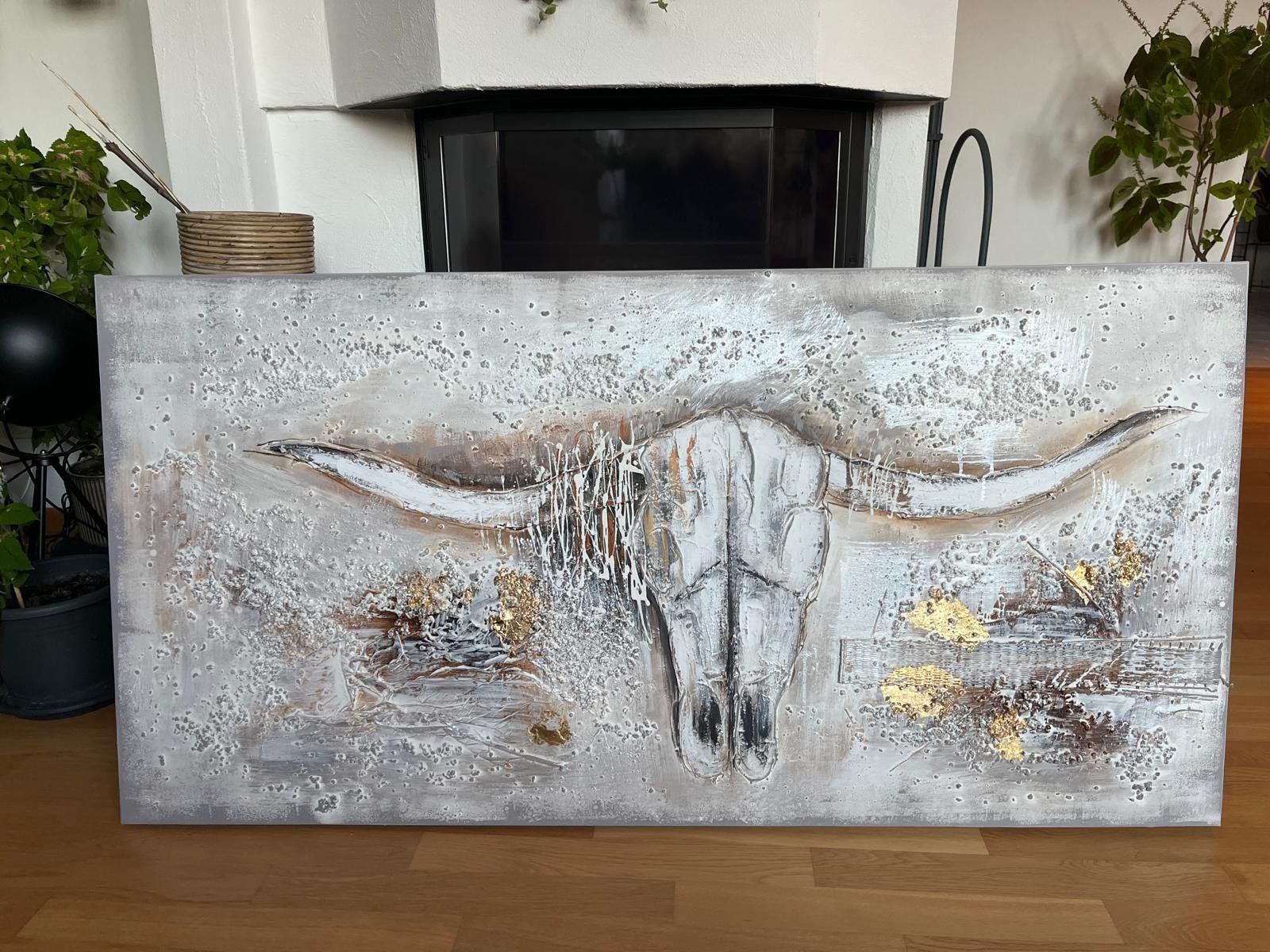 Foto & Immagini: Big longhorn skull painting – Usato da Niederglatt ZH venduto da HaloHos