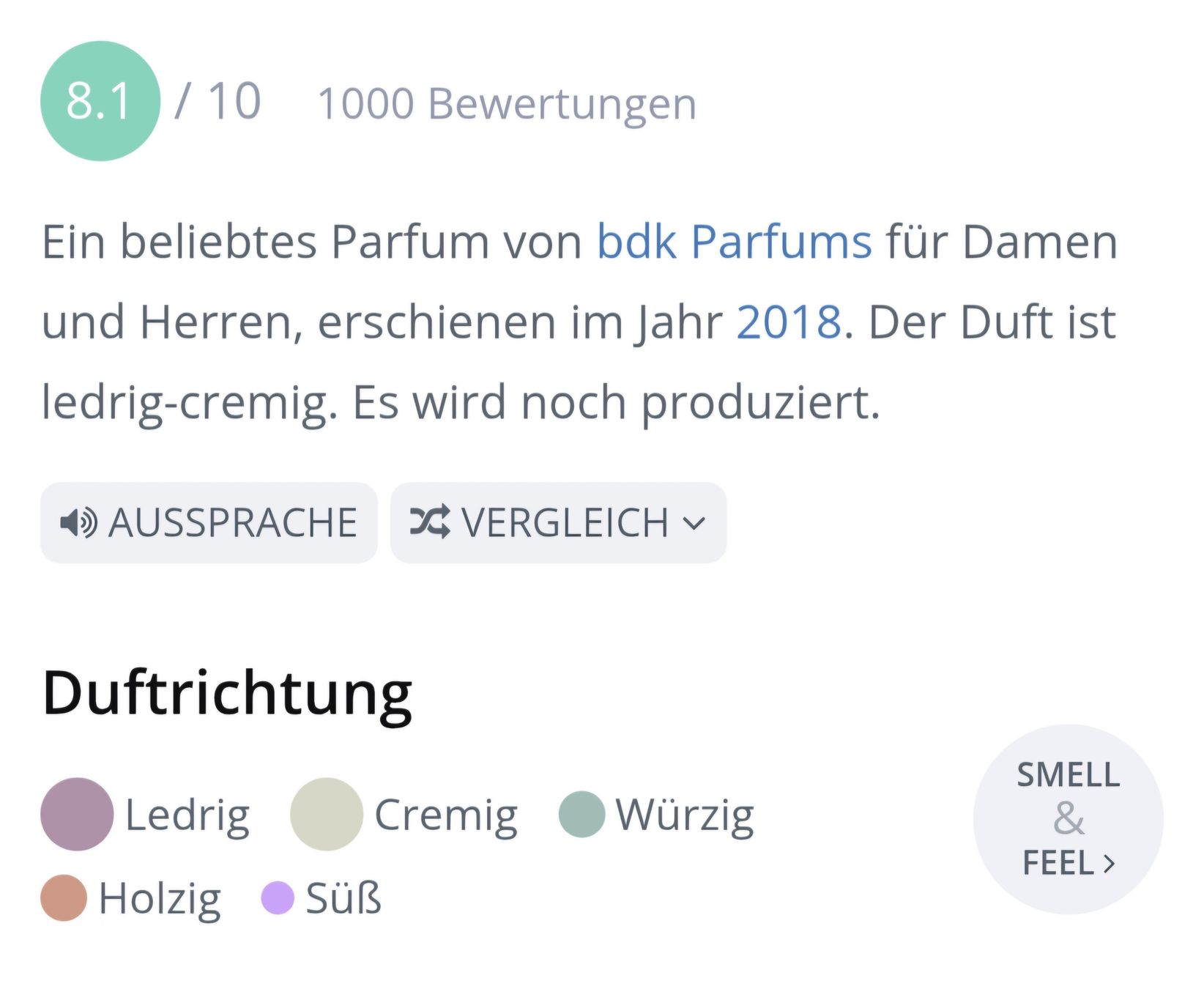 Parfum & Eau de Toilette: 5 ml CREME DE CUIR BDK ABFÜLLUNG – Neu (gemäss Beschreibung) aus St. Gallen von CaliSunshine 2