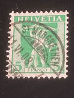 Tellknabe im Rahmen SBK 103 1907 Vollstempel St. Margrethen