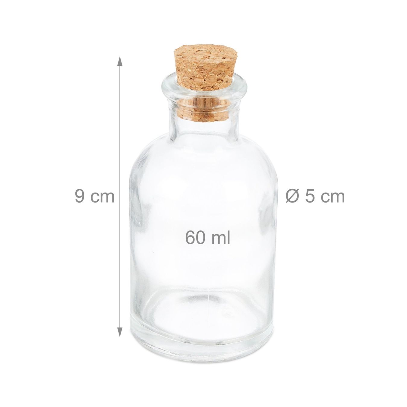 Altro in Stoviglie & Bicchieri: Fäschchen Set mit Korkdeckel 60ml - 30er Set – Nuovo e nell'imballaggio originale da Gerlafingen venduto da Tsuru 2