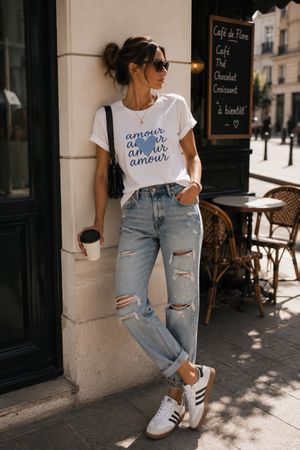 The Kooples Jeans Gr. 27 Hellblau Destroyed Boyfriend Denim