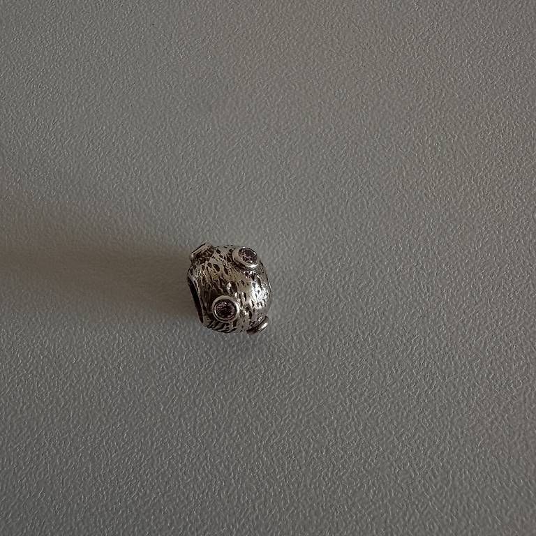 Ciondoli: Pandora Charm 925 Silber mit rosa Steinen – Usato da Heerbrugg venduto da Chiria 1