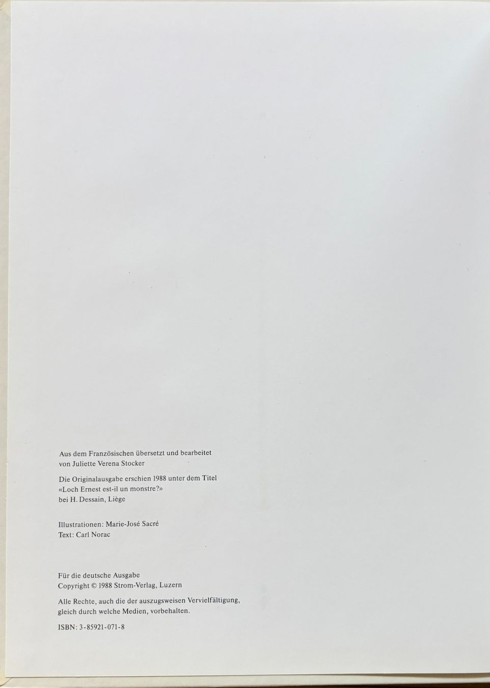 Libri: Nessi - Das liebenswerte Ungeheuer – Nuovo (secondo la descrizione) da Sarnen venduto da Livres 1