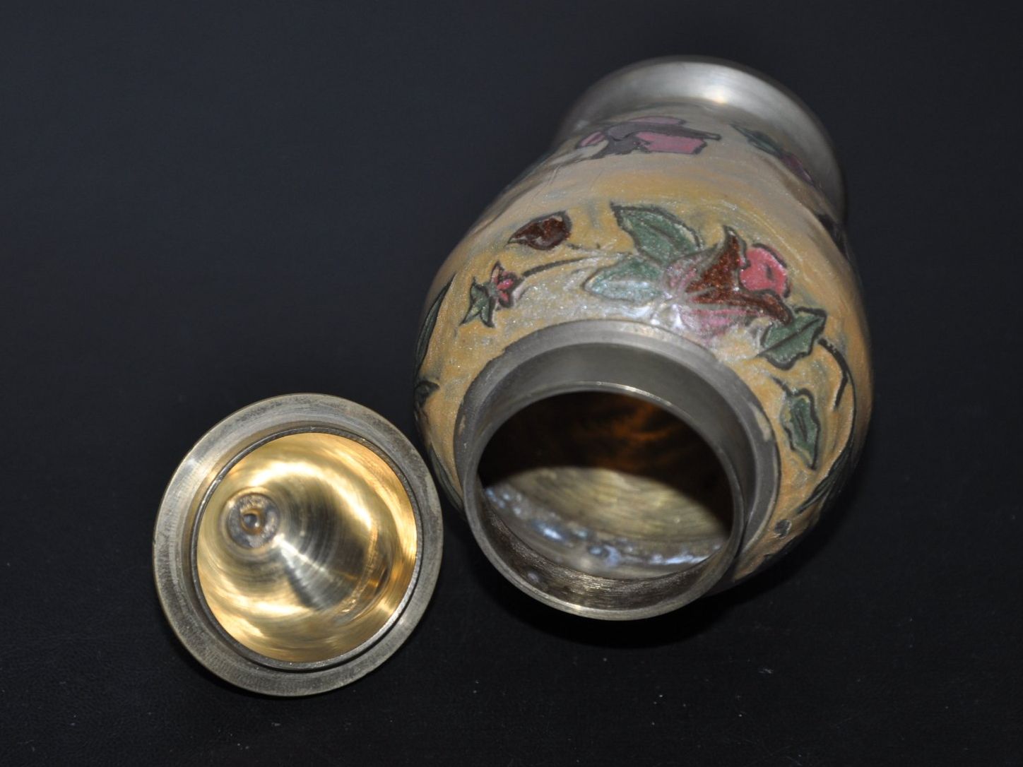 Tutte le decorazioni: Vintage Deckeldose Cloisonné mit Blumenmuster – Usato da Boll venduto da Theodora15 4