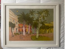 Lithographie Marco Richterich 48/120, gerahmt