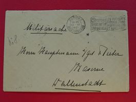 1921, ZÜRICH nach WALLENSTADT, Brief mit Militärsache!