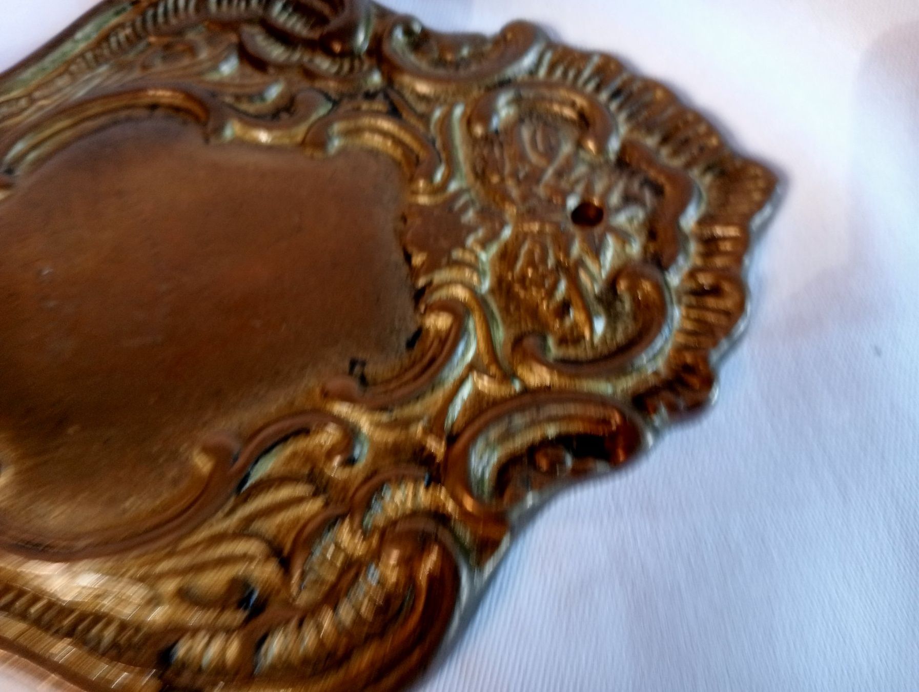 Portacandele: Antiker Wandkerzenhalter aus Messing oder Bronze 818 Gramm – Usato da Oberdorf BL venduto da Barocki888 7