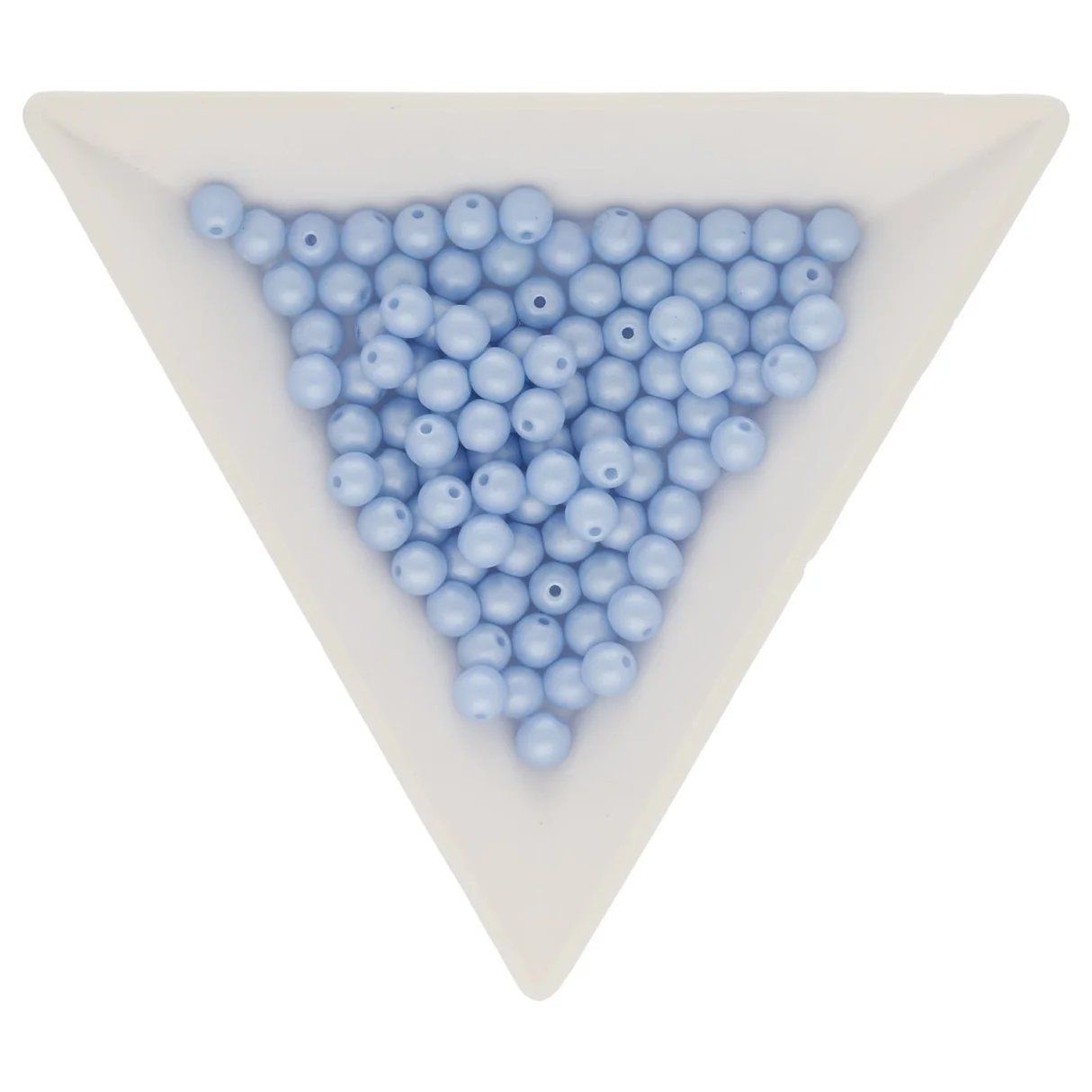 Perles (synthétiques): Glasperlen - 4 mm - Powdery Pastel Blue / Tschechien – Neuf avec emballage d'origine à Stein AG par Anastasia_Asya 2