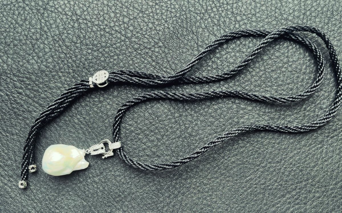 Perlen (unechte): Echte Perle, Anhänger und Kette, Silber, Neu! – Neu (gemäss Beschreibung) aus St. Gallen von reg_f8h8 4