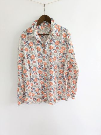 Dressmann Leinenhemd, Blumenmuster, Gr. 2XL, Sommer!