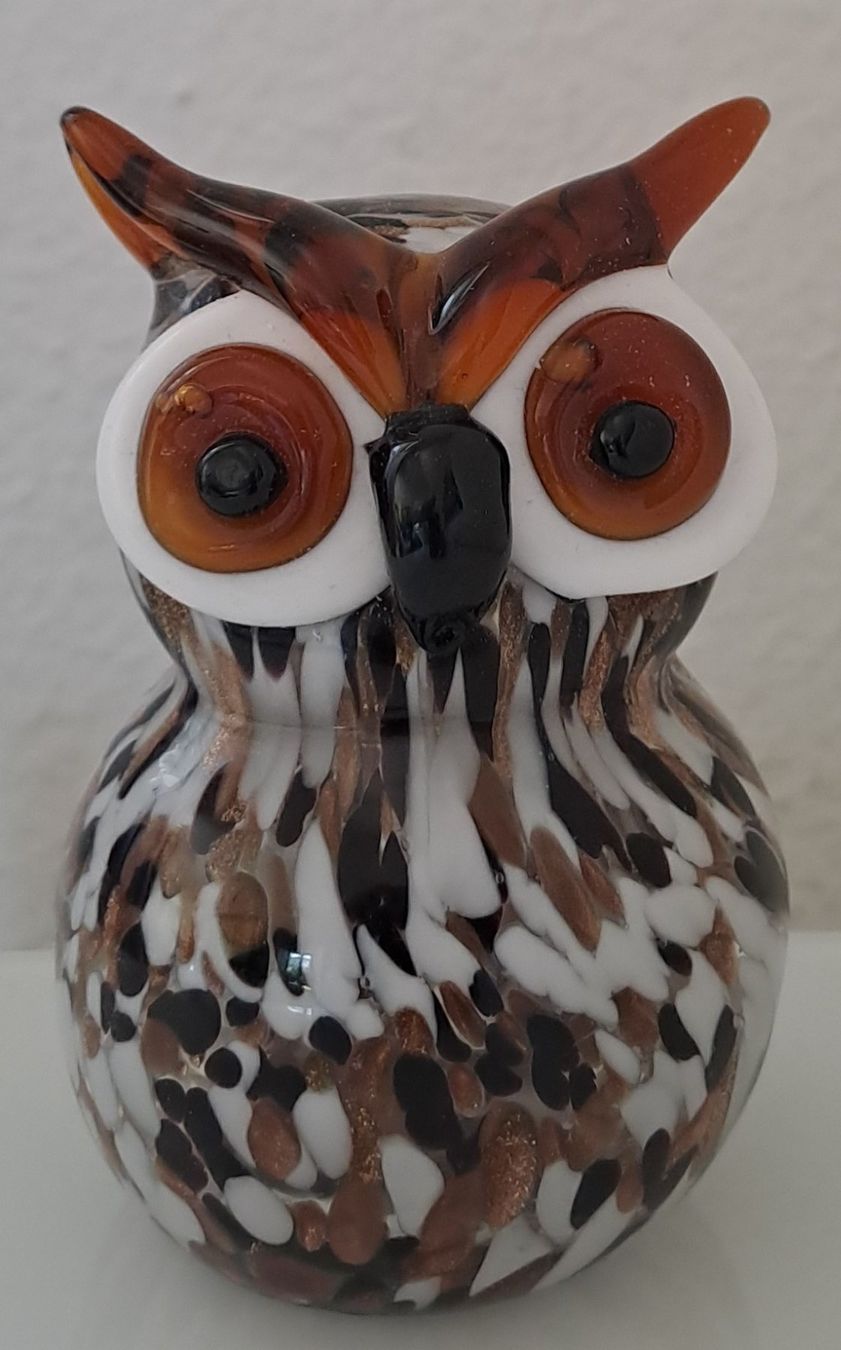 Statuette: Herzige , wunderschöne Eule aus Muranoglas – Usato da Wallisellen venduto da prada008 1