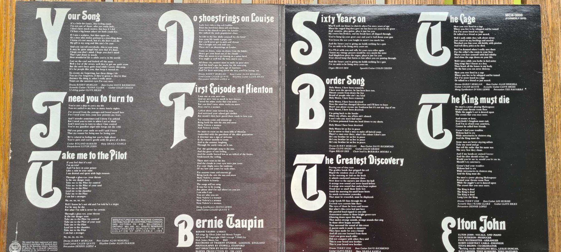 Schallplatten: LP - Elton John - Elton John – Gebraucht aus Basel von Solarbebop 2