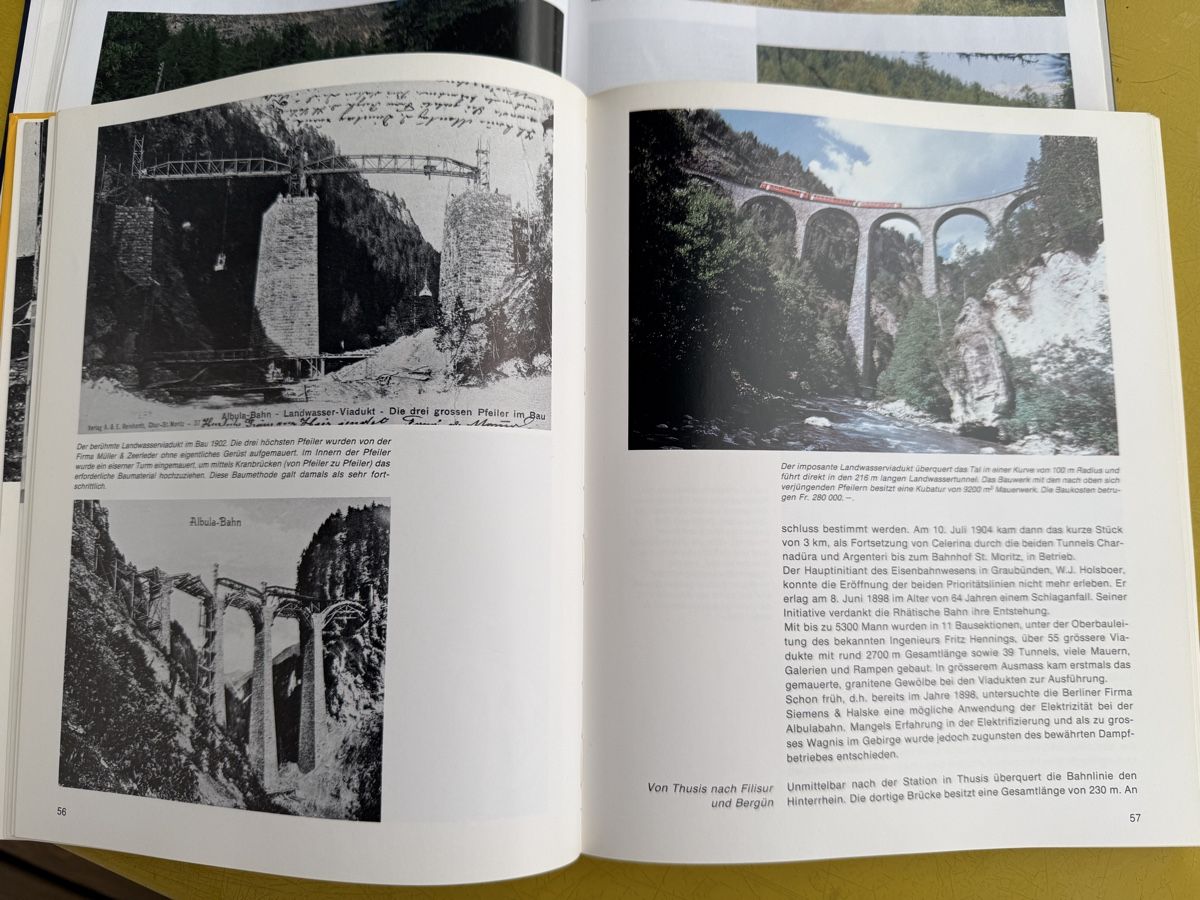 Libri: 2 Bücher Rhätische Bahn Eisenbahn Schweiz  – Usato da Ennetbaden venduto da mapa05 3