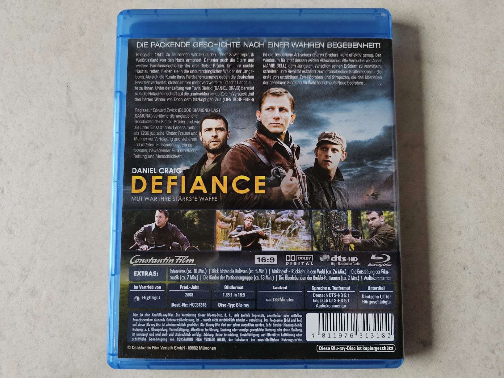 Tutti i DVDs: Defiance  /  Bluray  (Daniel Craig) – Usato da Schneisingen venduto da backstore24 1