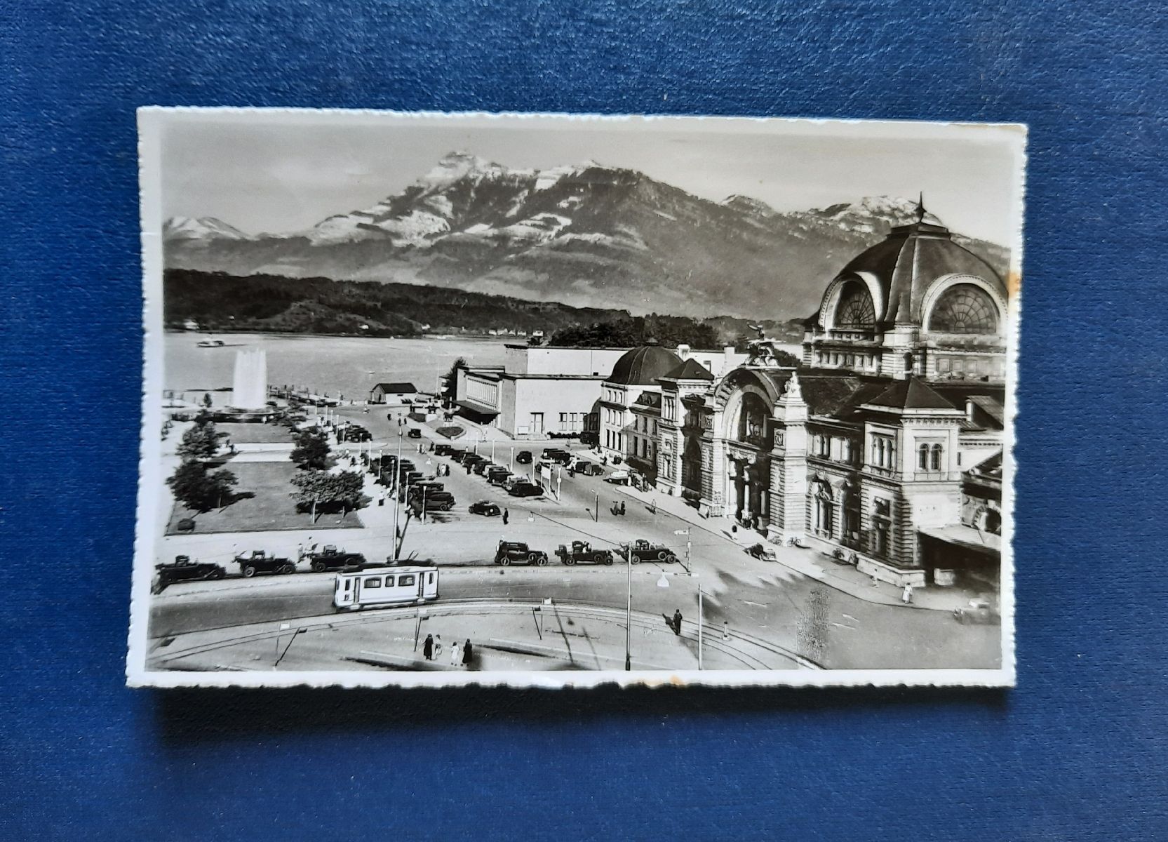 Cartoline postali: Ansichtskarte Luzern Bahnhofsplatz, gestempelt – Usato da Marly venduto da neu-adlerauge65