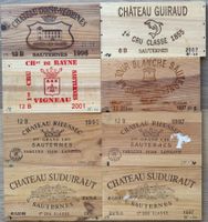 Weinkisten-Fronten Bordeaux