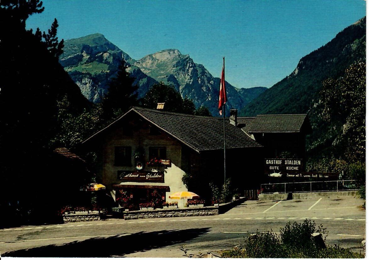 Cartoline postali: Hotel Restaurant Stalden - Lütschental – Usato da Hochdorf venduto da Ziegel-16