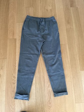 Grüne Stoffhose mit Zugband, Grösse S