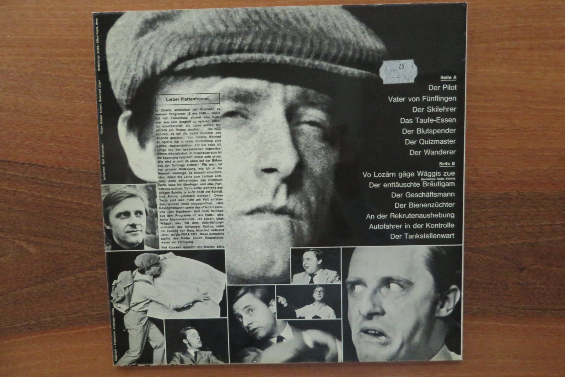 Dischi in vinile: EMIL improvisierte . . . .LP – Usato da Wil ZH venduto da Tamagy 1