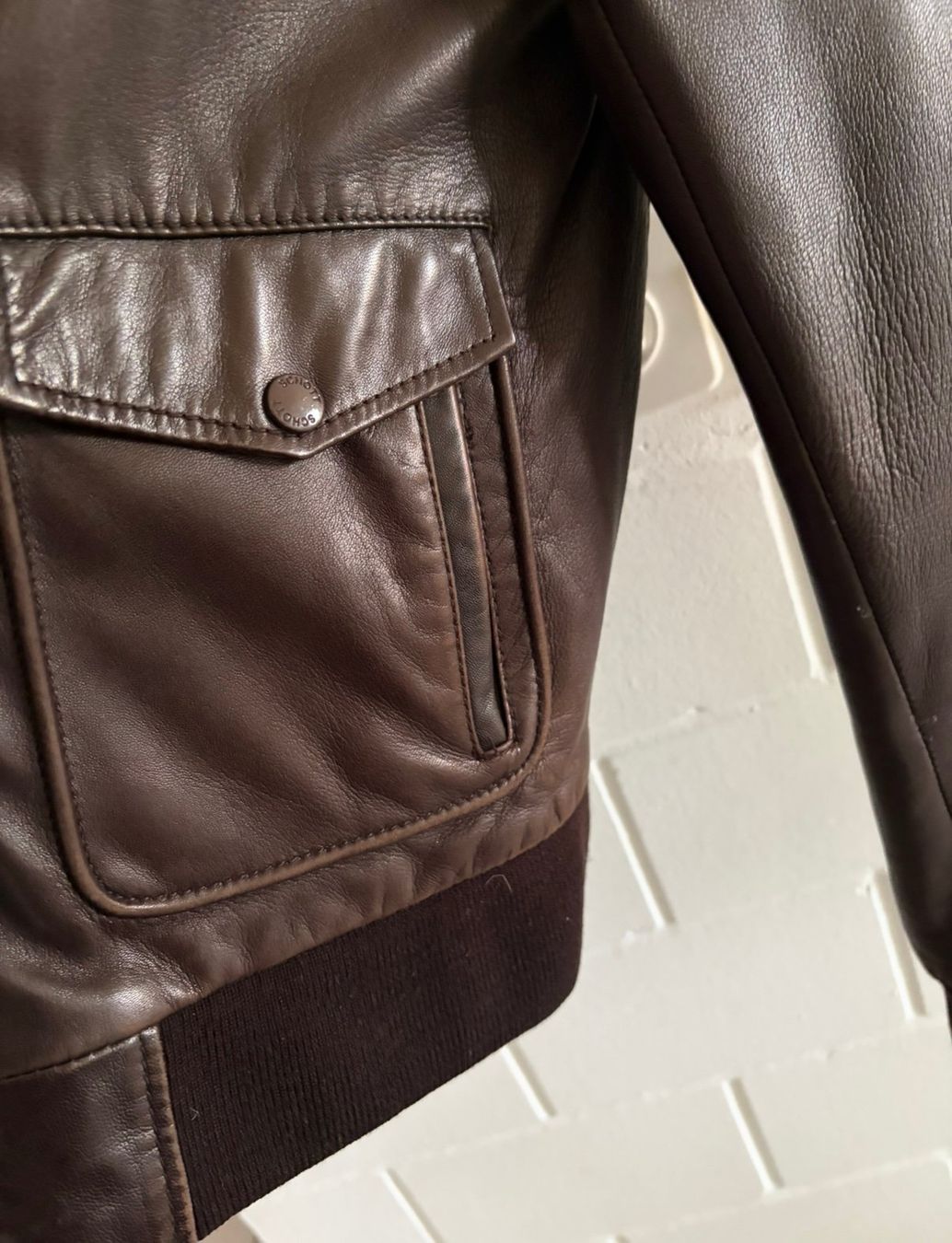 Schott Giacche: SCHOTT Original Lederjacke Pilotenjacke – Usato da Etoy venduto da Diadefin 3