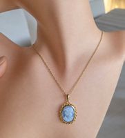 Cameo Necklace,echt 18K/750  Japan Gold