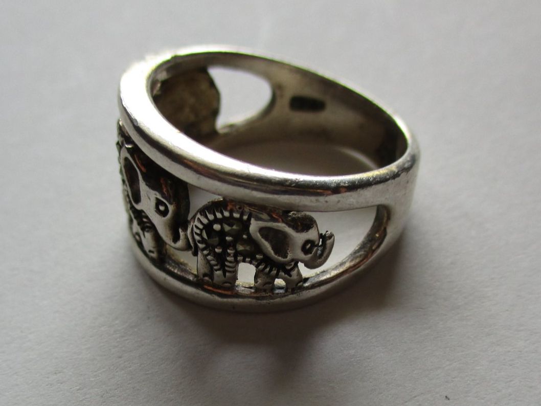 Anelli: Bague éléphants argent 925 – Usato da La Sarraz venduto da vic_v6kz 1