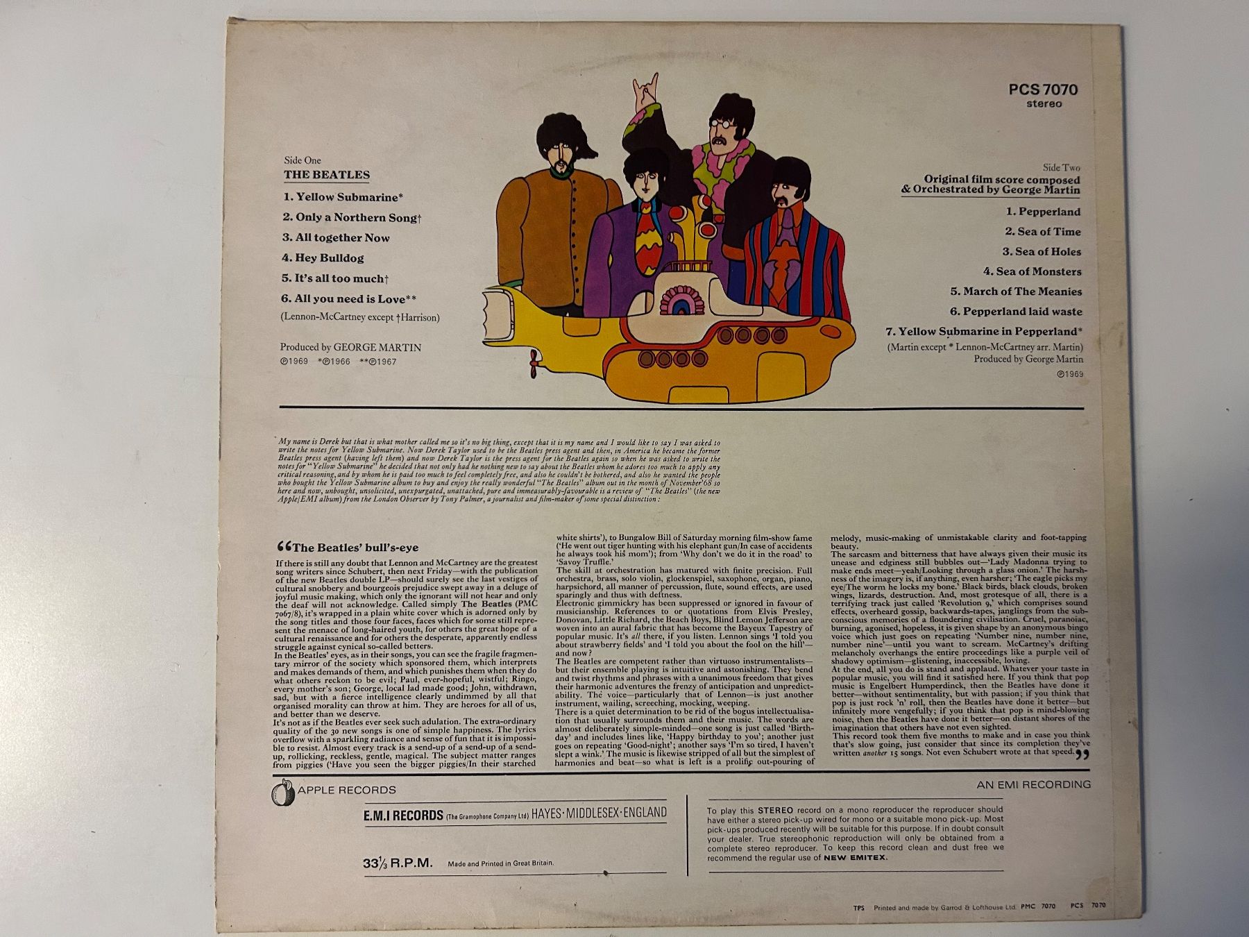 Dischi in vinile: The Beatles - Yellow Submarine – Usato da Aesch BL venduto da BlueMusicRecords 1