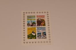 Schweiz Briefmarken Block 200 Jahre Tourismus 1987 gest.