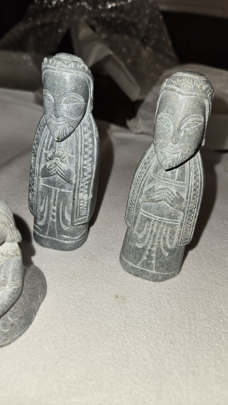Figuren: Krippenfiguren Set aus Speckstein Indien  – Gebraucht aus Uzwil von BrokiFloh 1