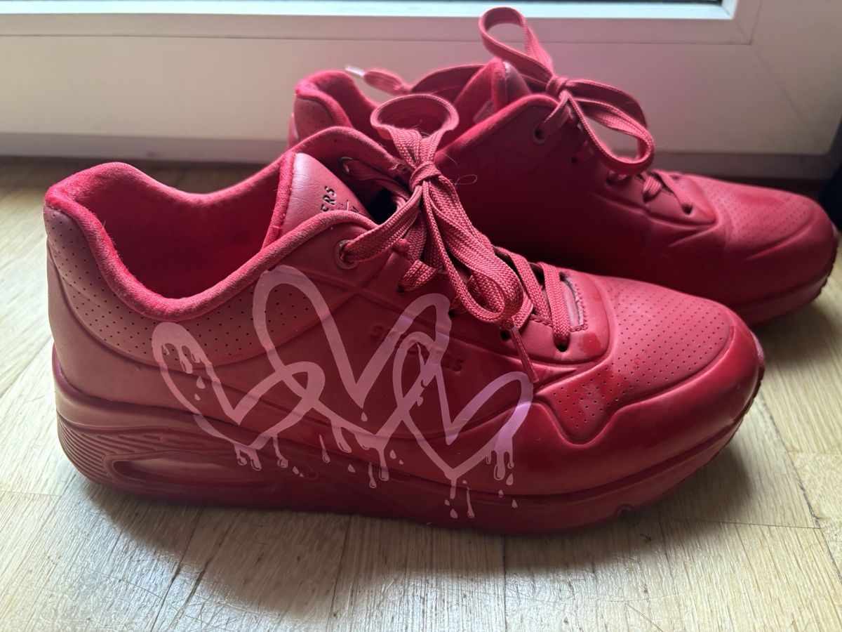 Skechers Scarpe da uomo: Baskets Skechers Rouges Taille 40 💖 – Nuovo (secondo la descrizione) da Biel/Bienne venduto da Spook7