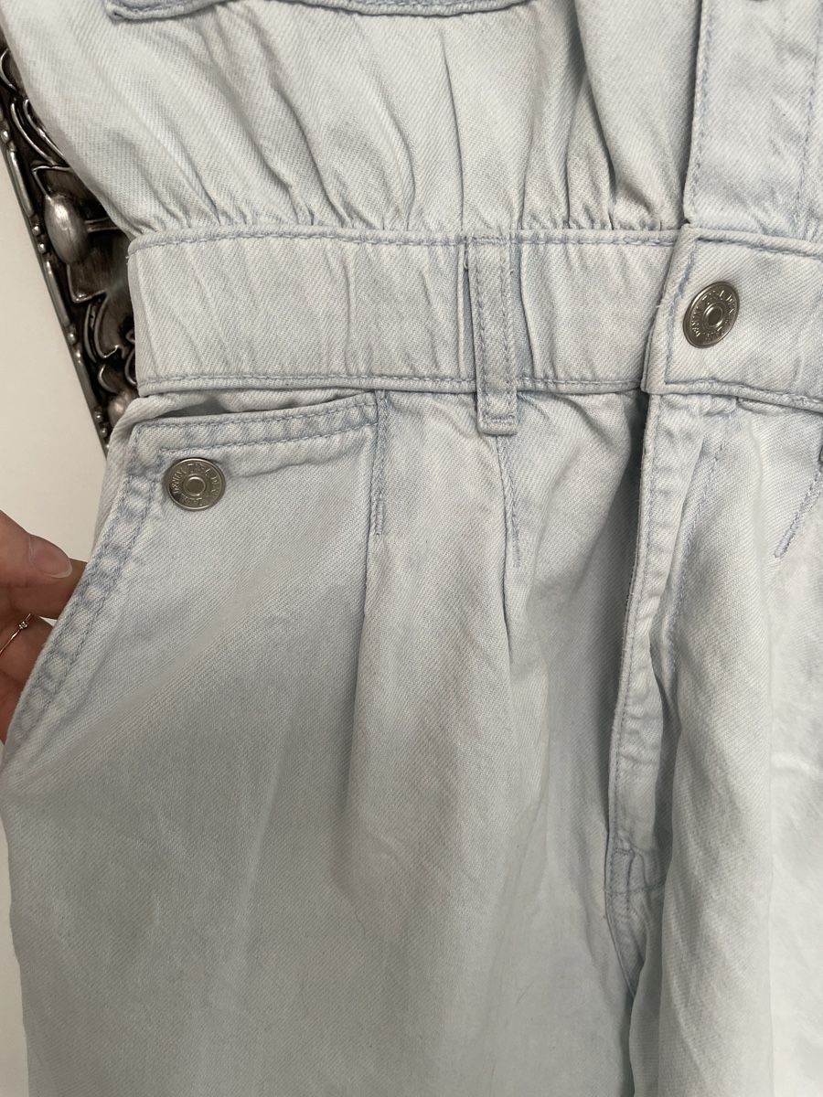 Zara Tute: Zara Denim Romper - Size S - Light Blue – Usato da Sementina venduto da NinaDel 2